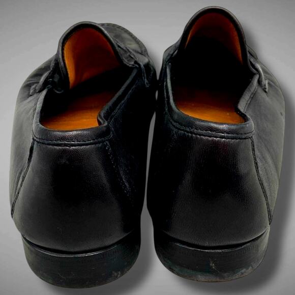 Men\'s 10.5 ALLEN EDMONDS Urbino Tassel Black Calfskin Leather Loafers main image 4